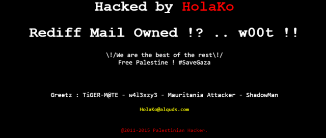 subdomain-of-indian-online-portal-rediff-hacked-by-palestinian-hacker