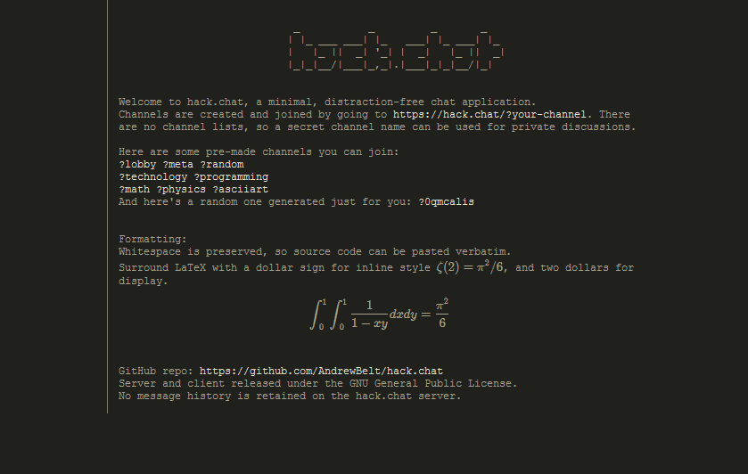 Hack.Chat - Anonymous Chatroom