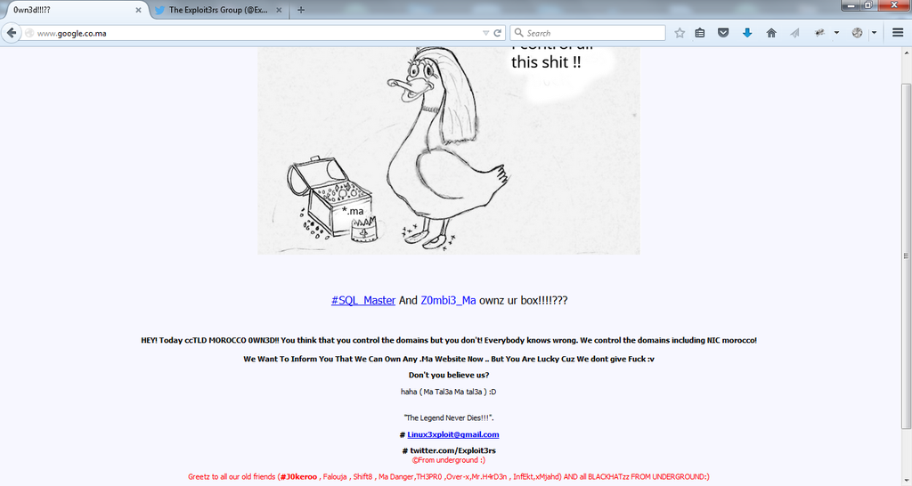 google-microsoft-kaspersky-labs-morocco-websites-hacked