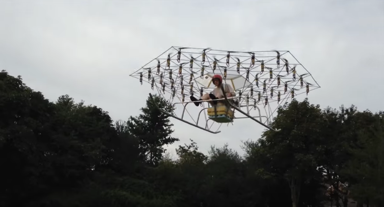 Homemade Drone Powered Helicopter - 2015 Test Run