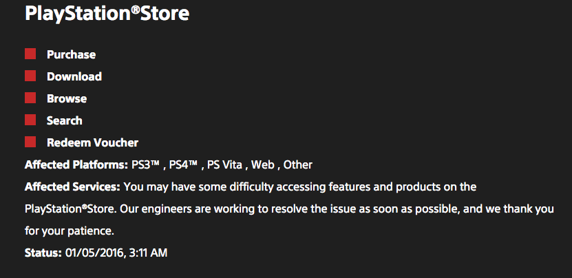 Sony's PlayStation Network is down (update) - Polygon