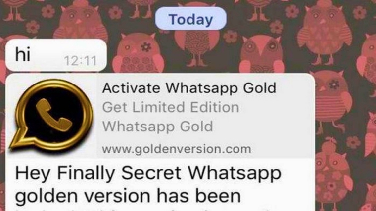 Cyber Criminals Targeting Users with WhatsApp Gold Version Malware Scam