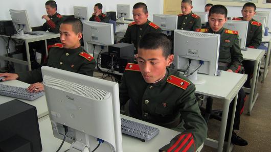 IMAGE - North Korean Cyber Warriors in Training (courtesy of CNBC)