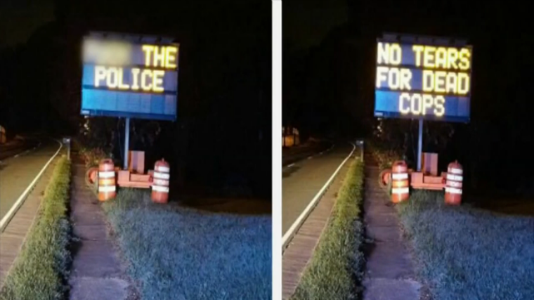 someone-hacked-road-signs-in-us-to-display-harsh-anti-police-messages
