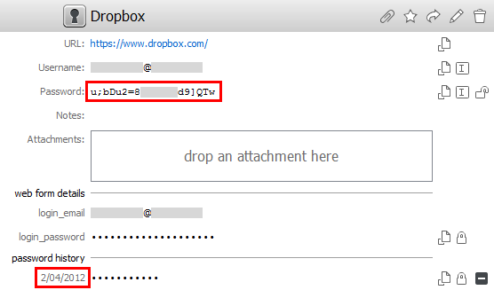 Dropbox Passwords