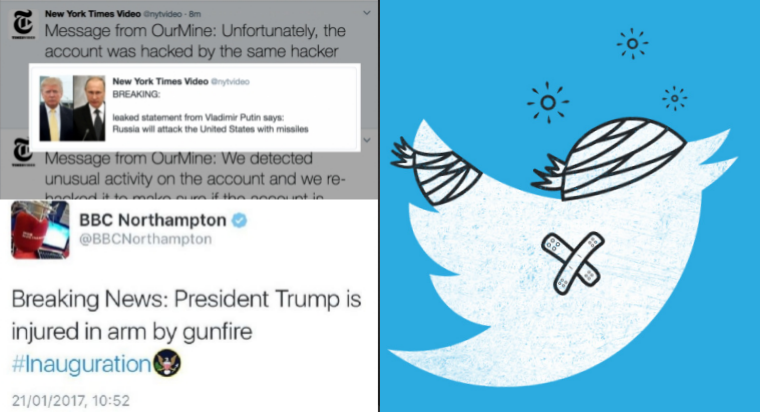Bbc Nyt Twitter Accounts Hacked Posts Fake News About Trump And