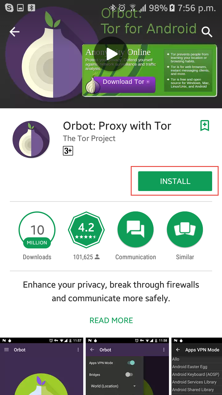 Tor browser android orbot hyrda как в браузере тор поменять айпи hydra2web
