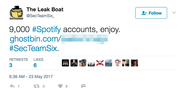 Hackers Claim Leaking Thousands Of Spotify Login Credentials