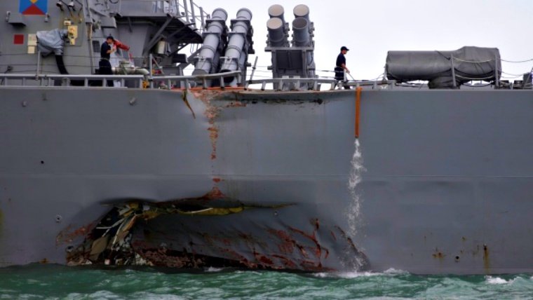 US Navy investigating whether its crashed ship was hacked