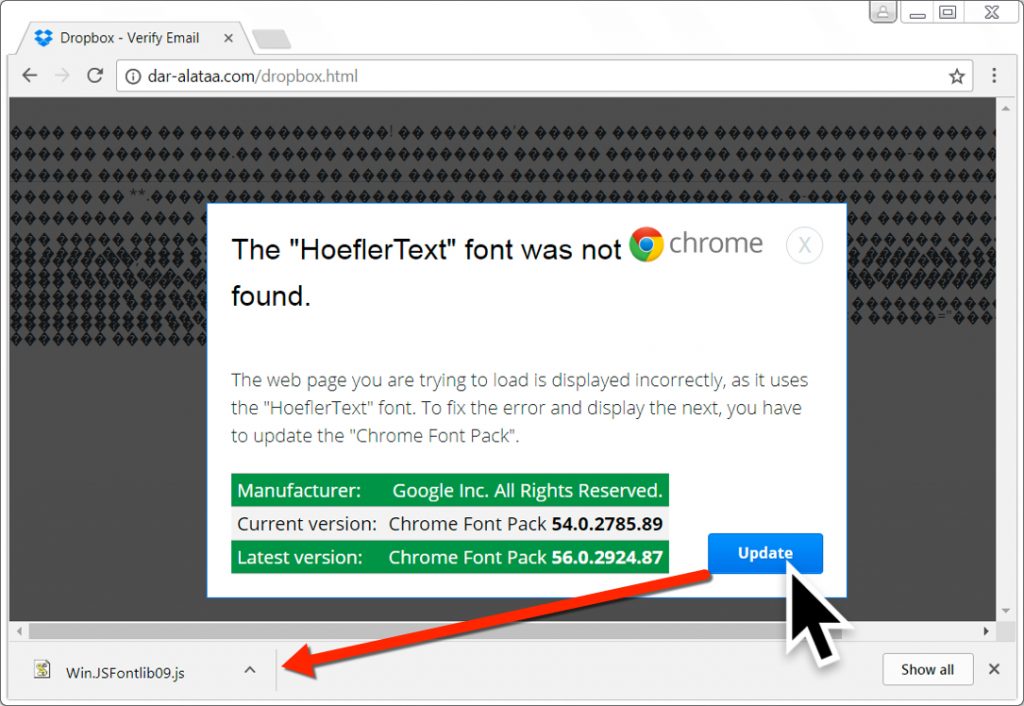 Fake Google Chrome Font Update Delivers RAT Malware