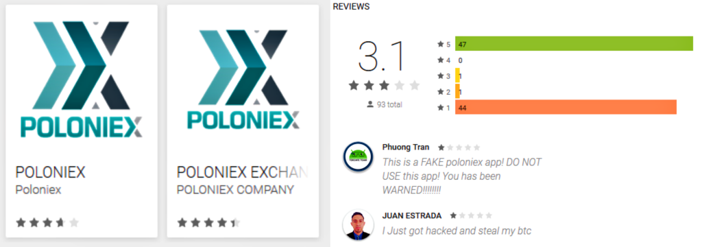 Fake Poloniex Cryptocurrency Apps Steal Credentials of Android Users