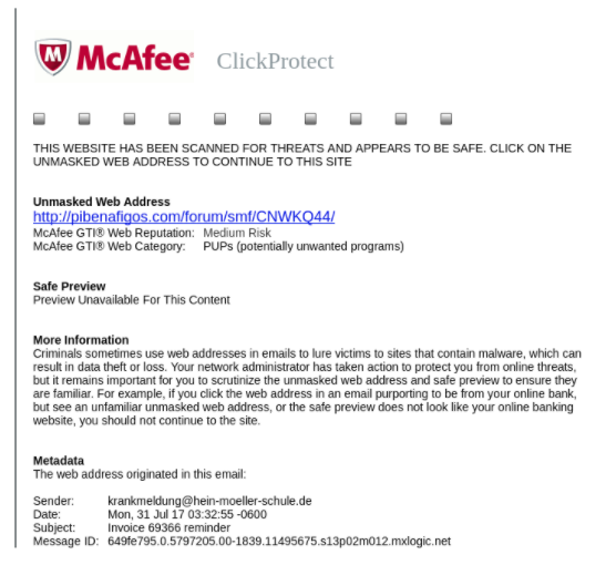 McAfee’s ClickProtect Mistakenly Infected Users Computers with Dangerous Banking Trojan