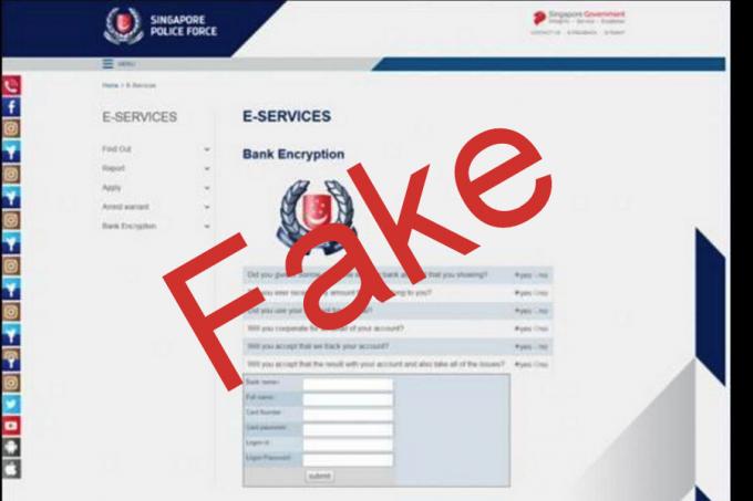 Woman scammed for $60,000 through fake Police website