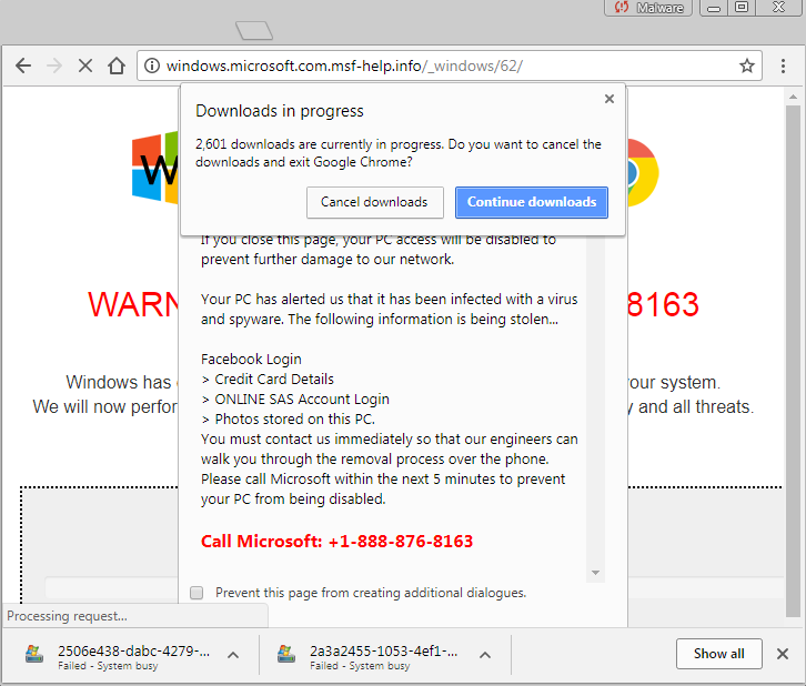 New Tech Support Scam That Freezes Chrome, Firefox & Brave Browser