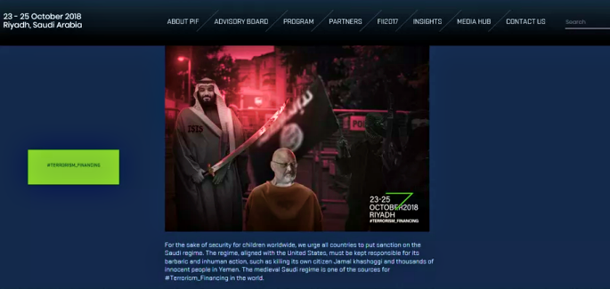 Hackers deface Saudi ‘Davos in the Desert’ site against Khashoggi's death