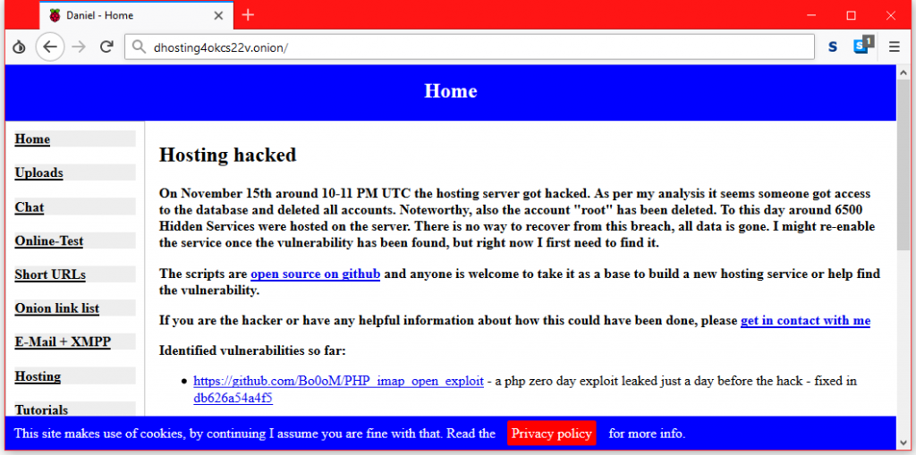 6500 sites down after hackers wipe out database of dark web hosting firm