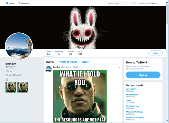 Hacker found using Twitter memes to spread malware