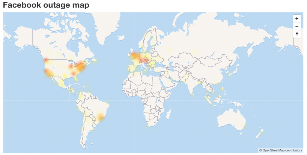Facebook and Instagram are down around the world