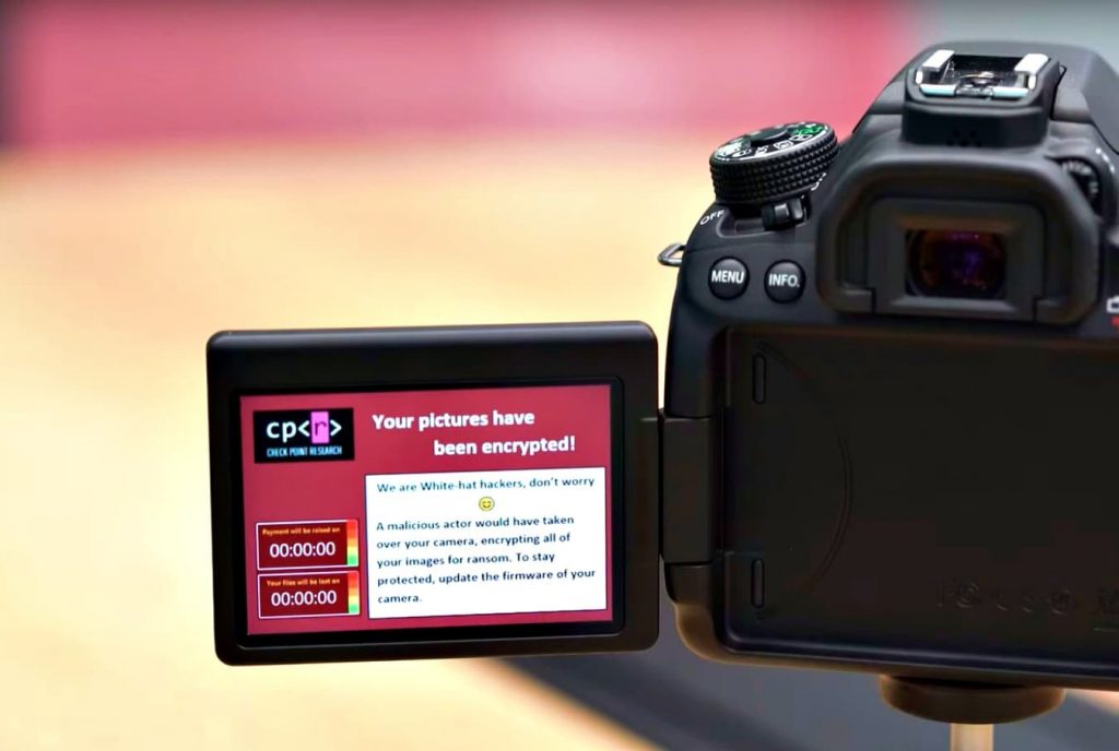 White hat hackers infect Canon DSLR camera with ransomware