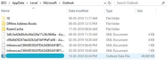 outlook 2019 hangs at loading profile