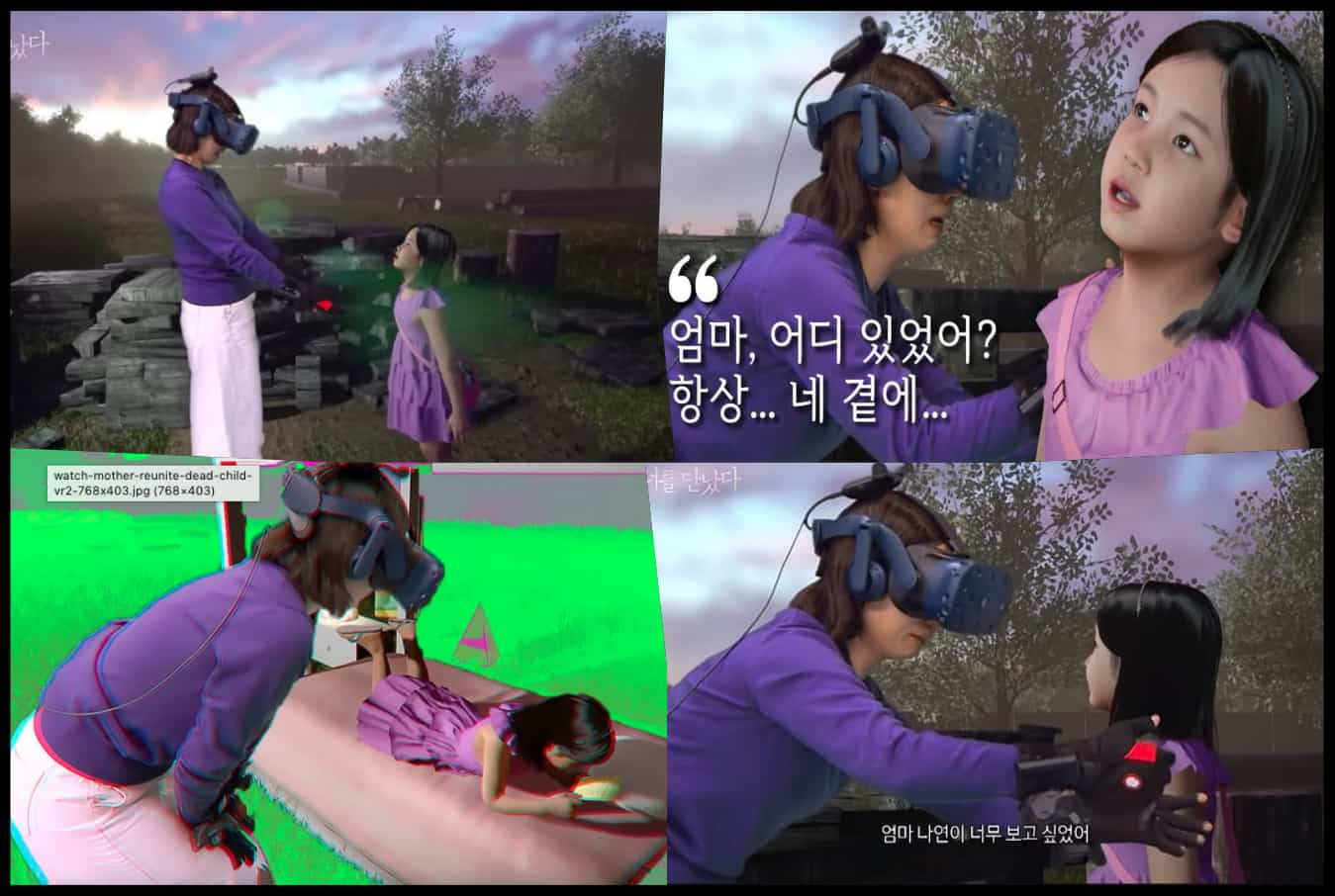 Watch as virtual reality helps mom meet her deceased daughter