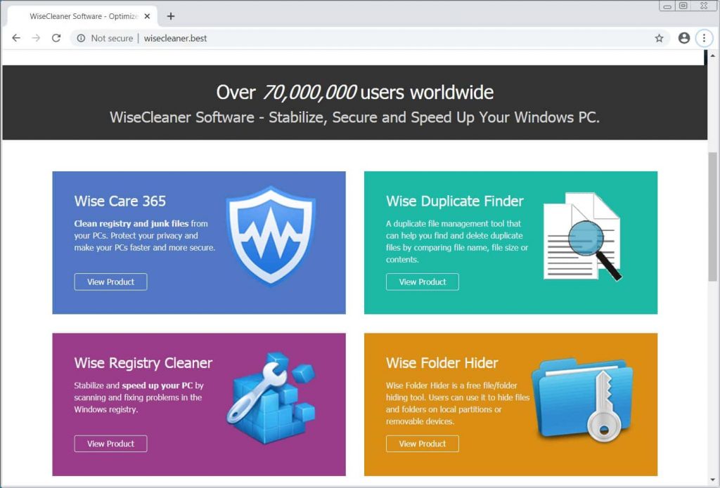 Fake Wisecleaner website spreading CoronaVirus ransomware