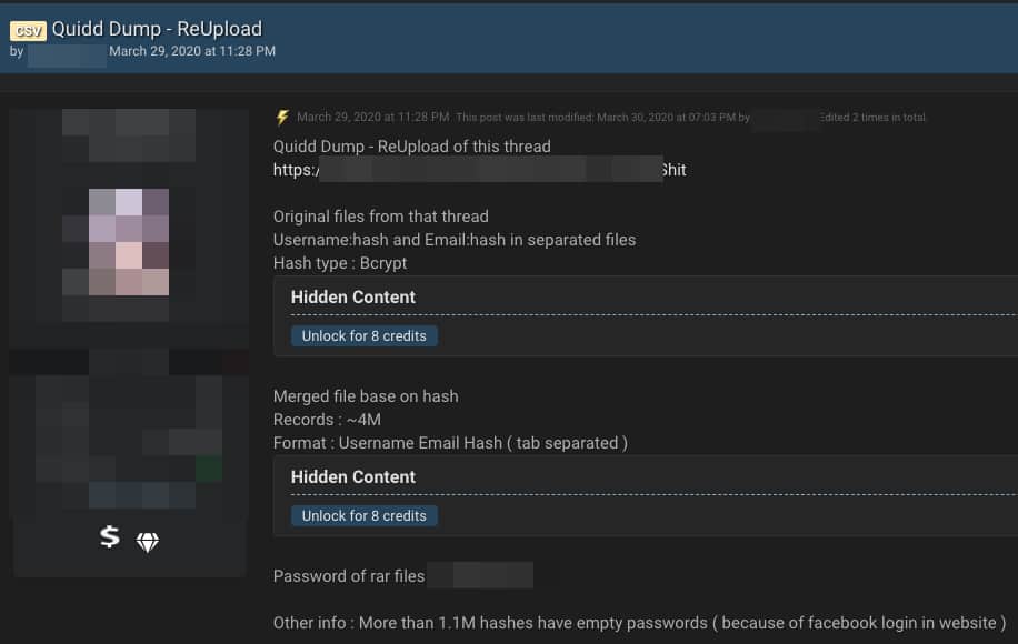 4 Million Quidd User Accounts Dumped On Hacker Forum For Download