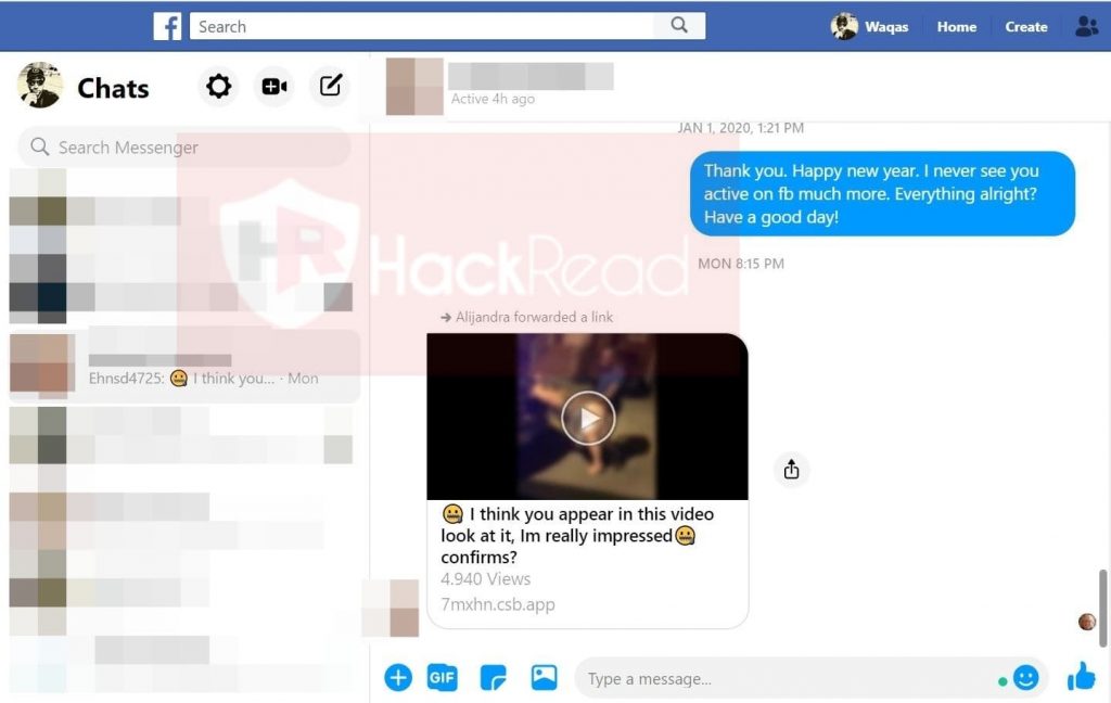 "I think you appear in this video" Facebook phishing scam hijacks accounts