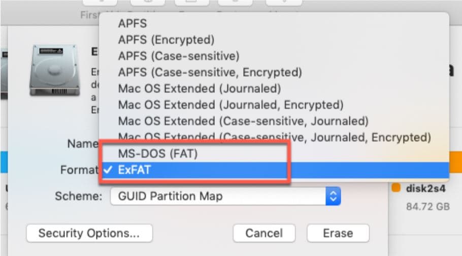 mac os extended journaled encrypted vs