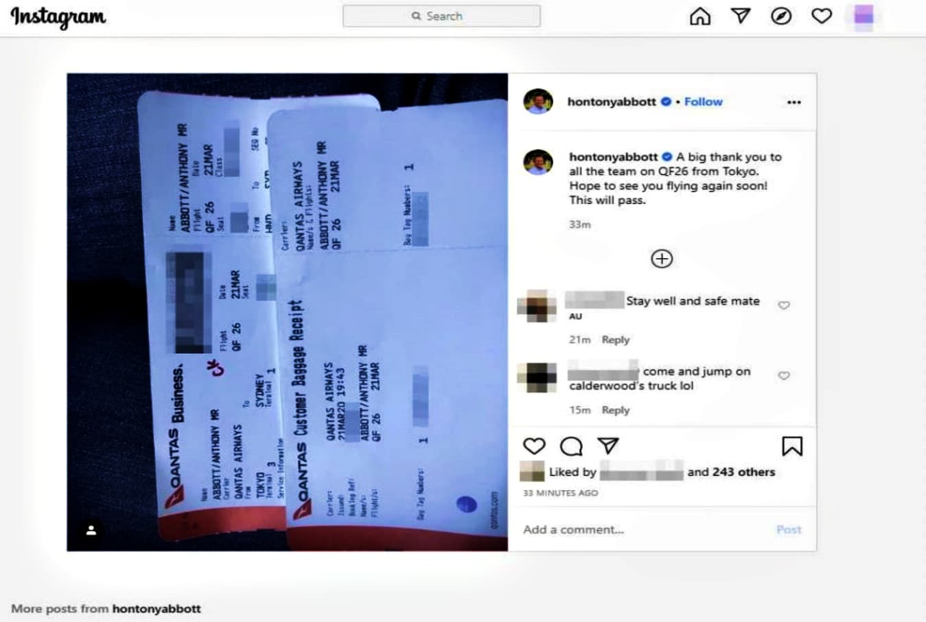 Hacker finds ex-Aussie PM's passport number using his Instagram post