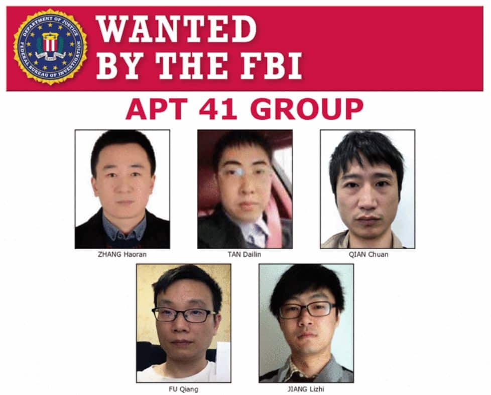 US charges APT 41 group members for hacking over 100 companies