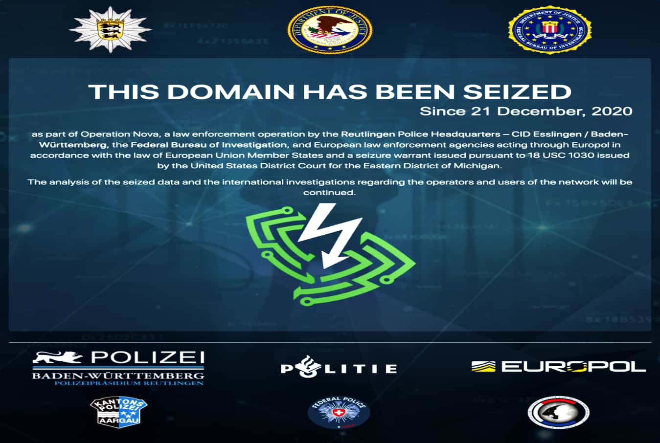 Feds seize VPN service used by hackers in ransomware attacks