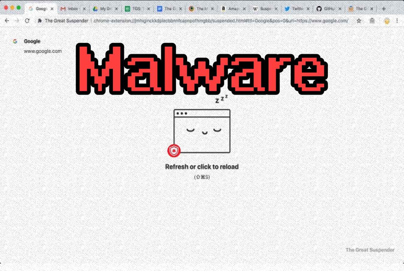 Malware found in The Great Suspender Chrome extension