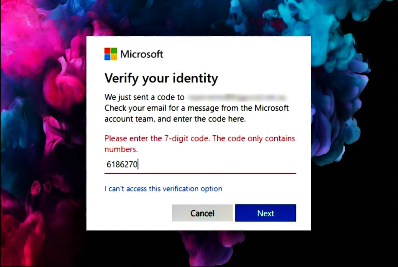 Flaw allowed bypassing verification code, log in to any Microsoft account