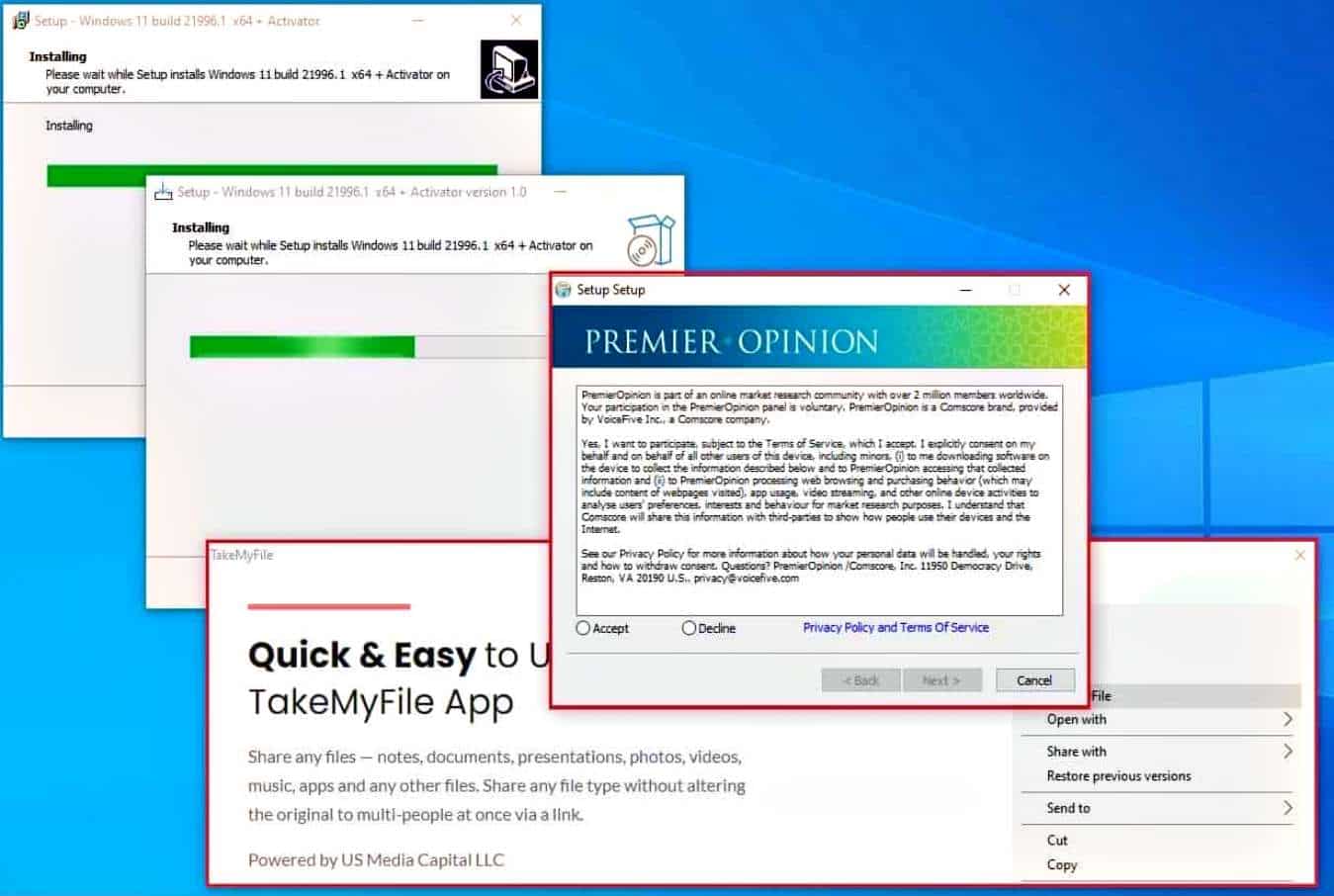 Fake Windows 11 installers infecting devices with adware, malware