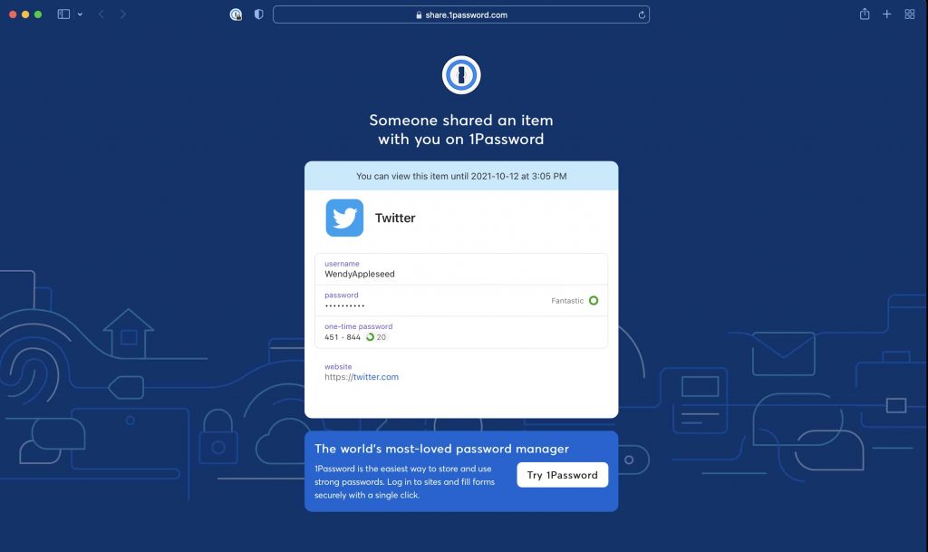 1Password new tool Psst! lets users share passwords using a link