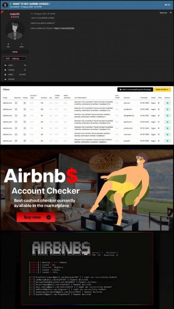 Cybercriminals Using Stealers and Stolen Cookies to Hack Airbnb Accounts