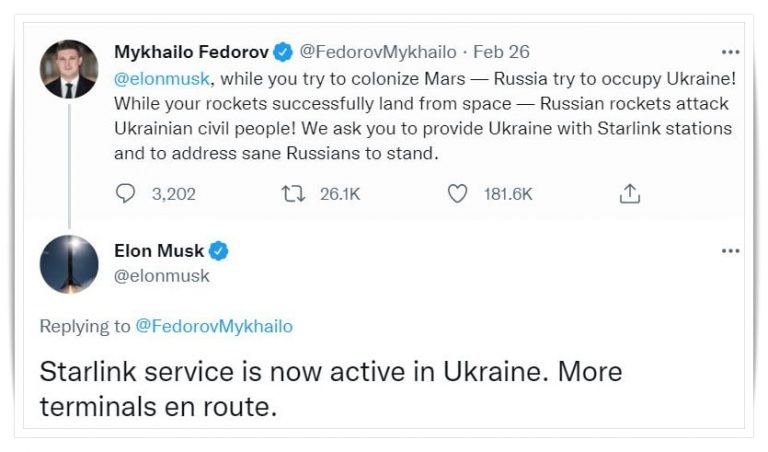 Elon Musk warns of possible targeted attacks on Starlink in Ukraine