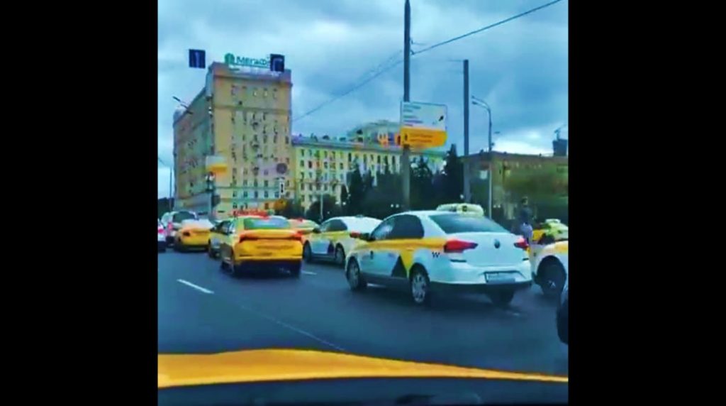 Anonymous hacked Russian Yandex taxi app causing a massive traffic jam