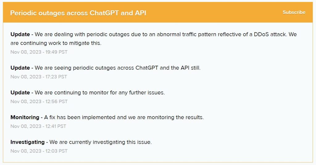 ChatGPT Down? OpenAI Blames Outages on DDoS Attacks
