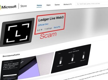 Scammers Use Fake Ledger App on Microsoft Store to Steal $800,000 in Crypto