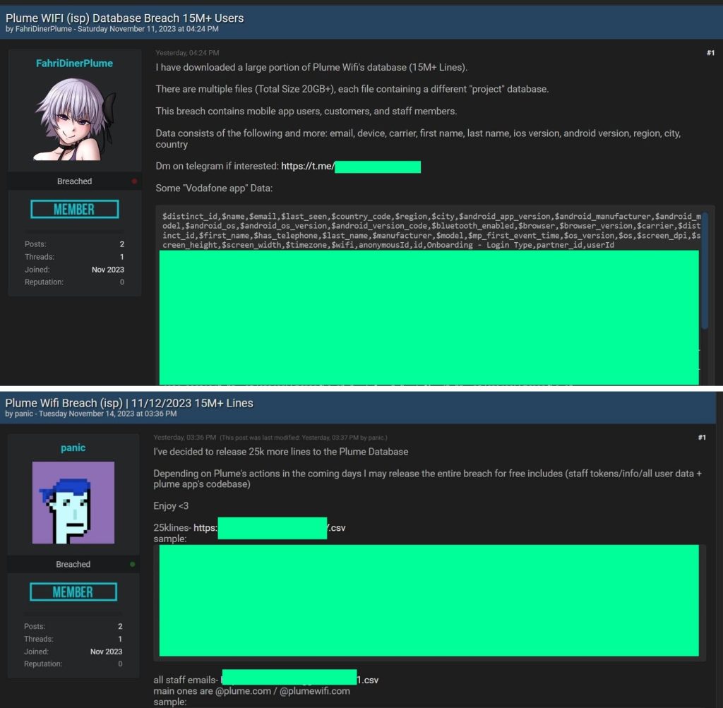 Plume Data Breach- Attackers Claim to Stealing over 20GB of Data