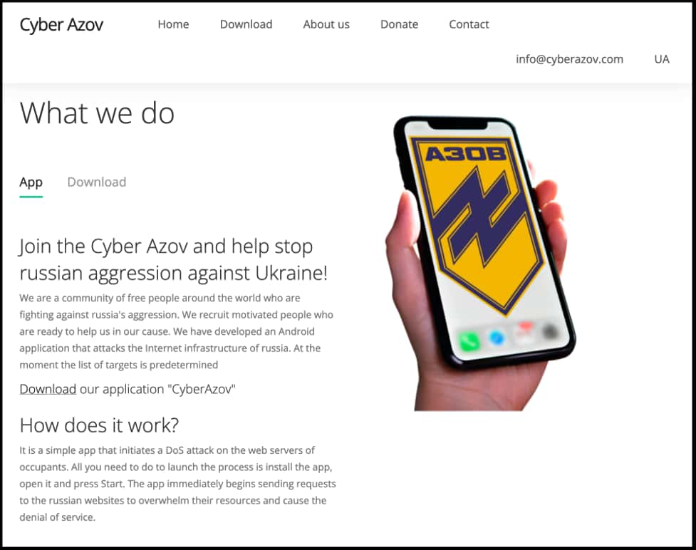 DDoS App Meant to Hit Russia Infected Android Phones of Ukrainian Activists