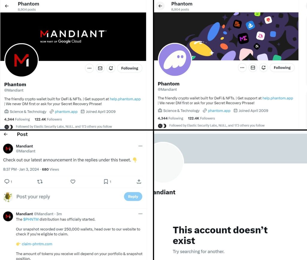 Google's Mandiant Cybersecurity X (Twitter) Hacked for Crypto Scam